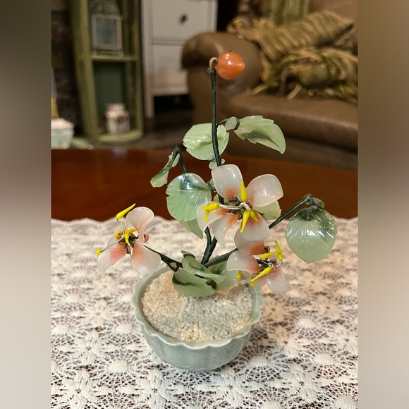 Mini Jade and Rose Quartz tree - Picture 1 of 11